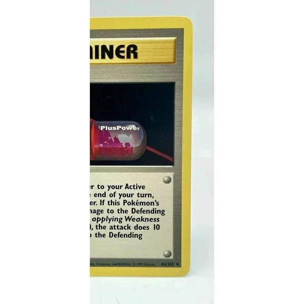 PlusPower 84/102 Base Set Non-Holo Vintage 1999 Pokemon‎ TCG LP